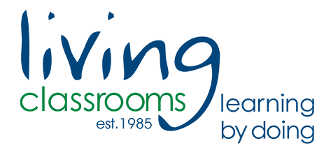 Living Classrooms logo. Established 1985. Tagline: Learning By Doing.