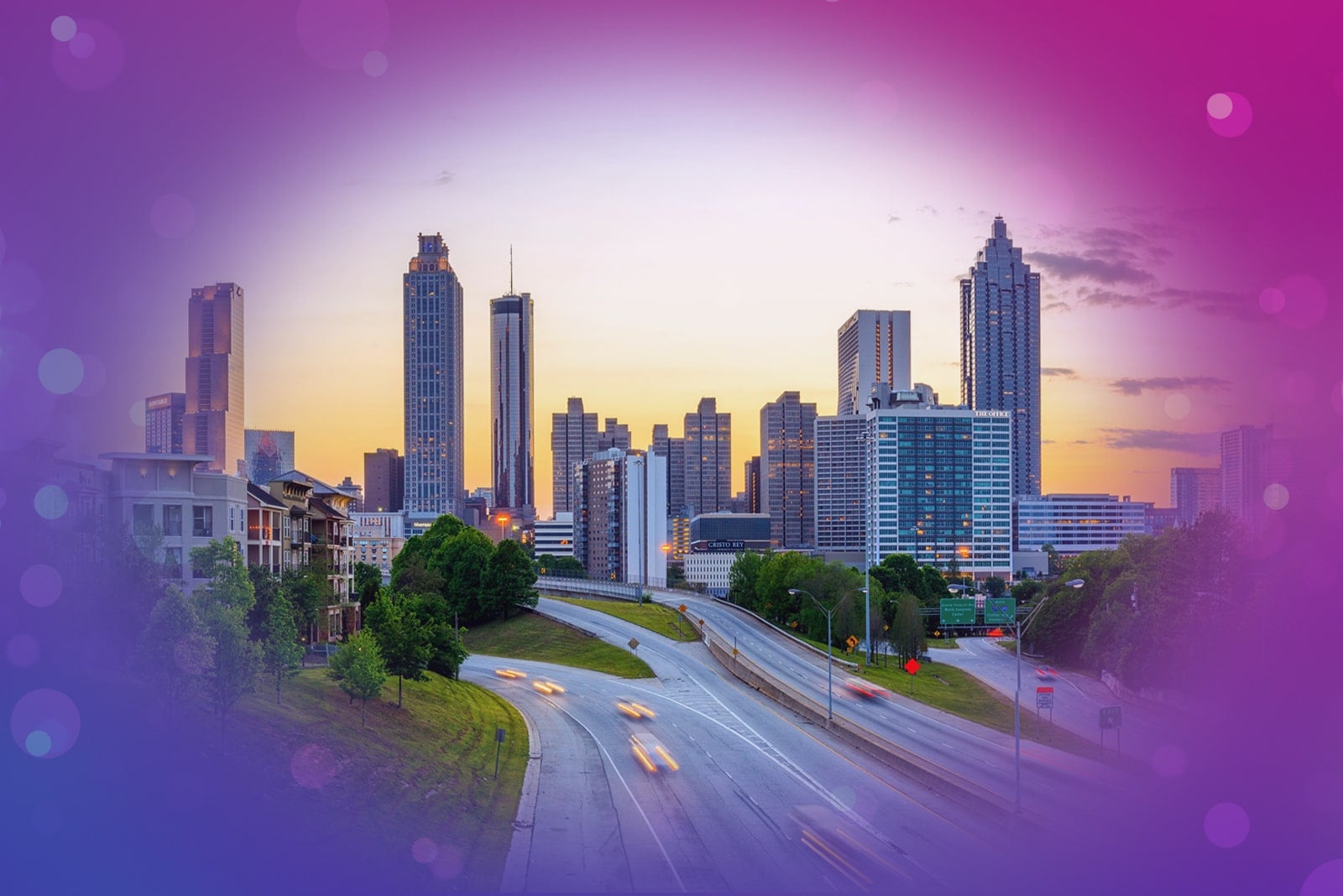 Sceneic view of the Atlanta skyline.