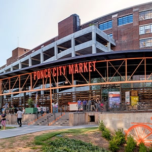 Exterior view of the entrance to Ponce City Market.