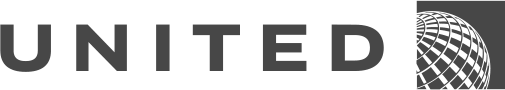 United Airlines logo.